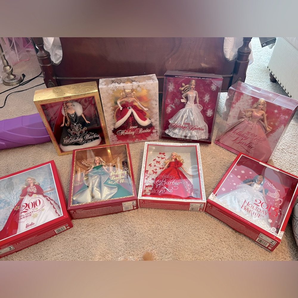 2006-2013 Holiday Barbie’s NIB
